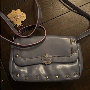 Vera Wang Princess Purple Studded Crossbody Bag NWT